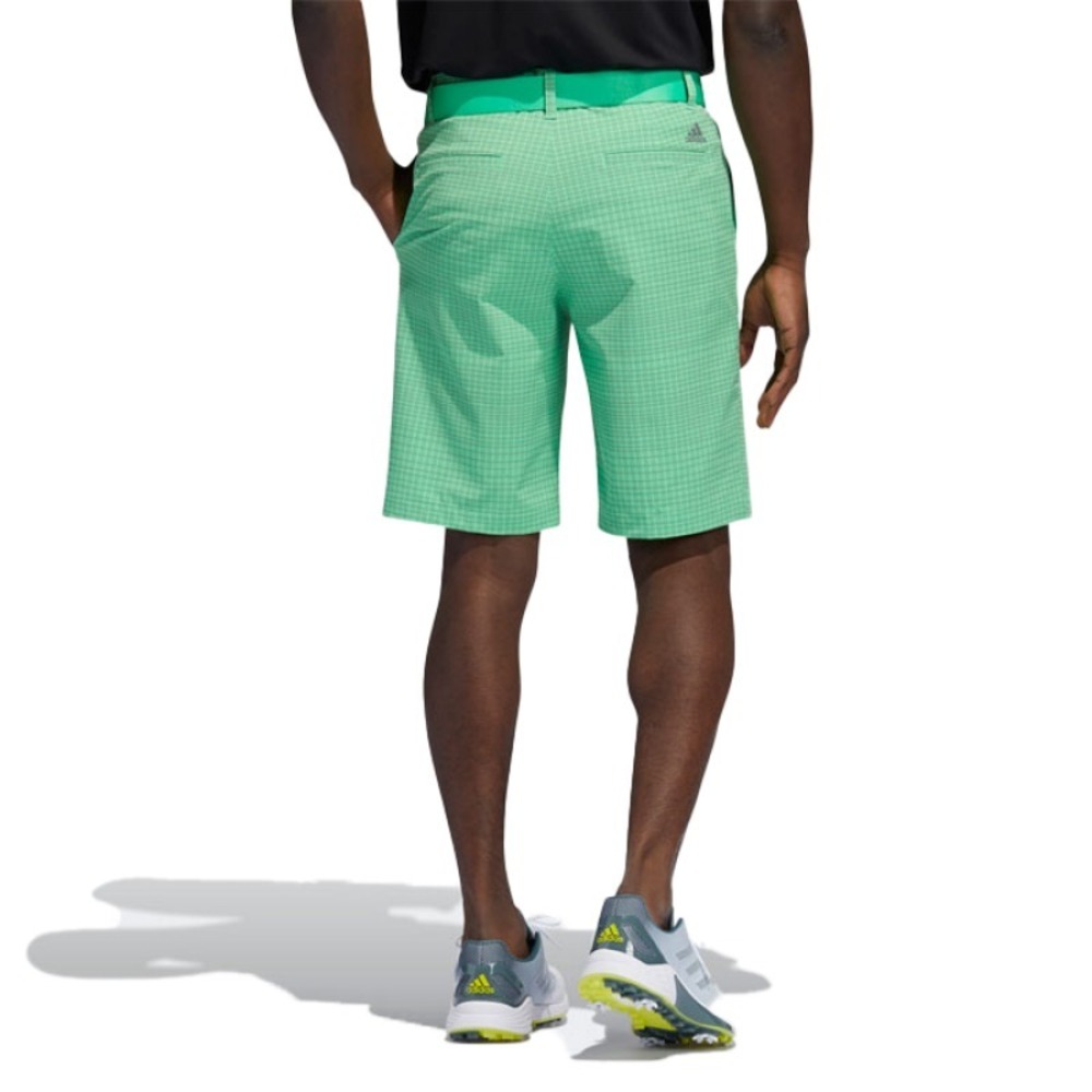 Adidas 10" Inseam Shorts Green Print Mens Size 35 Golf Athletic Pockets Stretch - Picture 3 of 16